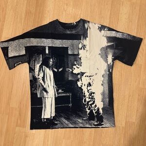 Rucking Fotten Hereditary Black Tee Men's Size Medium AOP